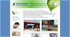 Desktop Screenshot of crowcanyondrycleaners.com