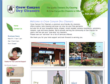 Tablet Screenshot of crowcanyondrycleaners.com